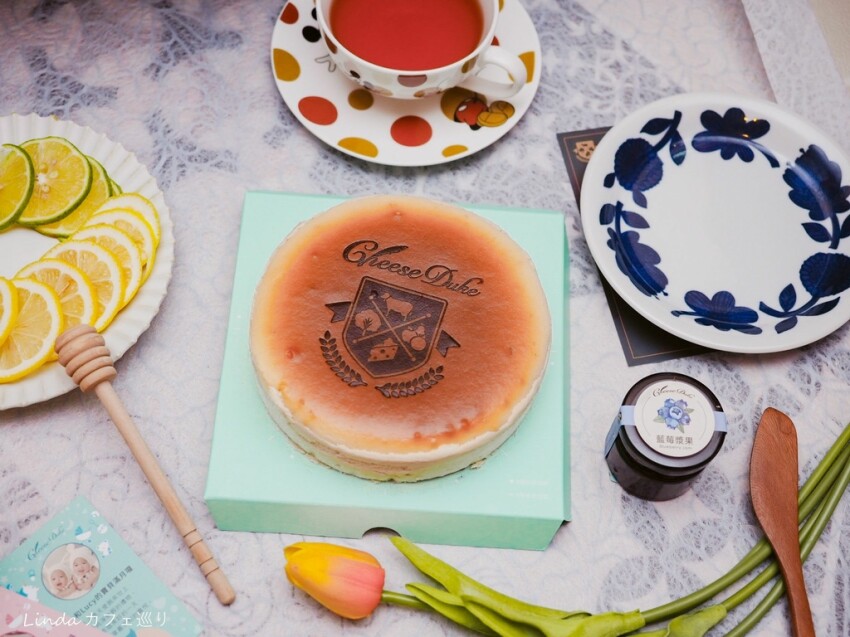 彌月禮盒推薦 ⟪ 起士公爵 ⟫ 蜜韻青檸乳酪蛋糕 / 北國藍莓乳酪蛋糕開箱|六吋繽紛彩盒