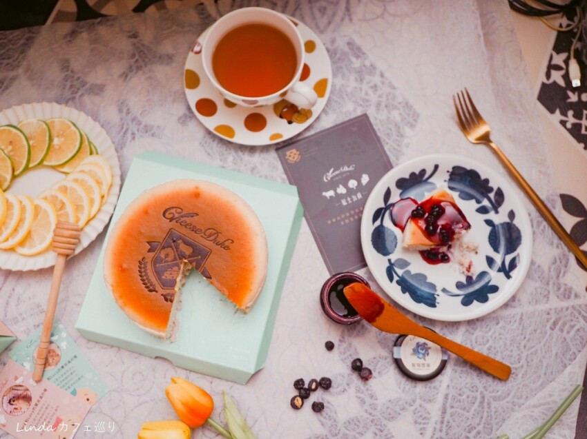 彌月禮盒推薦 ⟪ 起士公爵 ⟫ 蜜韻青檸乳酪蛋糕 / 北國藍莓乳酪蛋糕開箱|六吋繽紛彩盒
