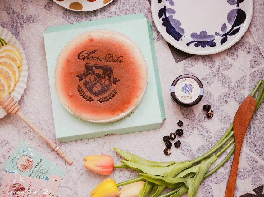 彌月禮盒推薦 ⟪ 起士公爵 ⟫ 蜜韻青檸乳酪蛋糕 / 北國藍莓乳酪蛋糕開箱|六吋繽紛彩盒