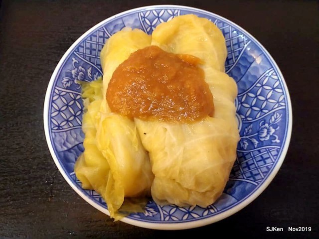The Tempura,Fried Fish Cake & cabbage roll at Taipei traditional store, Taipei, Taiwan, Nov 17,2019