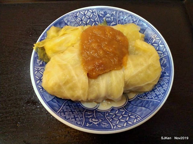 The Tempura,Fried Fish Cake & cabbage roll at Taipei traditional store, Taipei, Taiwan, Nov 17,2019