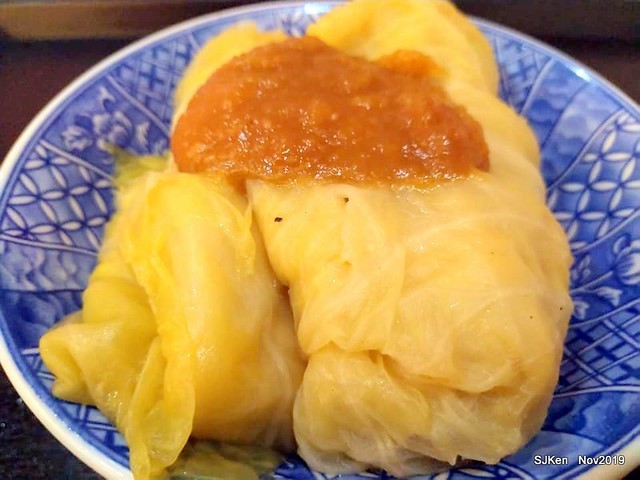 The Tempura,Fried Fish Cake & cabbage roll at Taipei traditional store, Taipei, Taiwan, Nov 17,2019