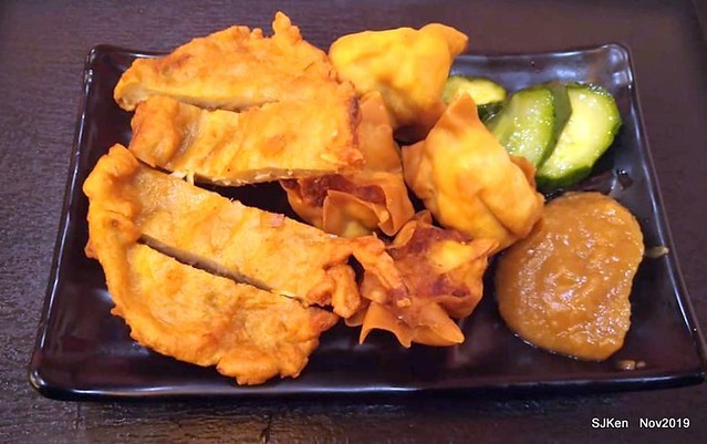 The Tempura,Fried Fish Cake & cabbage roll at Taipei traditional store, Taipei, Taiwan, Nov 17,2019