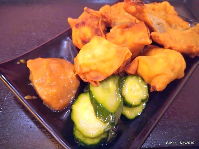 The Tempura,Fried Fish Cake & cabbage roll at Taipei traditional store, Taipei, Taiwan, Nov 17,2019