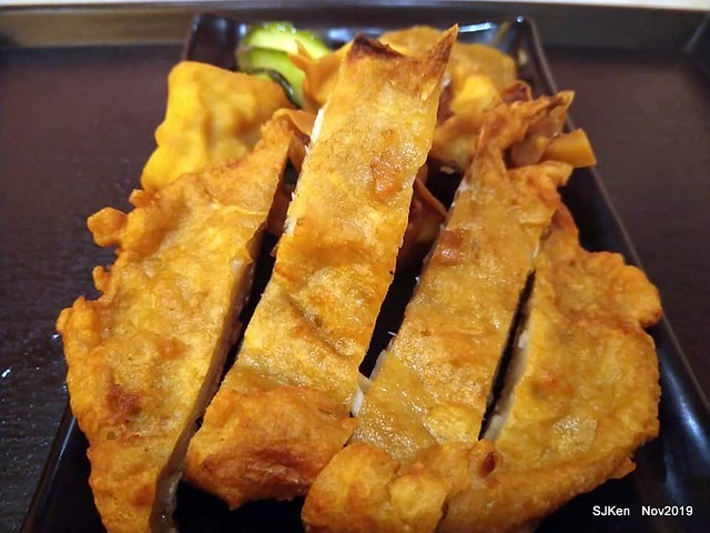 The Tempura,Fried Fish Cake & cabbage roll at Taipei traditional store, Taipei, Taiwan, Nov 17,2019