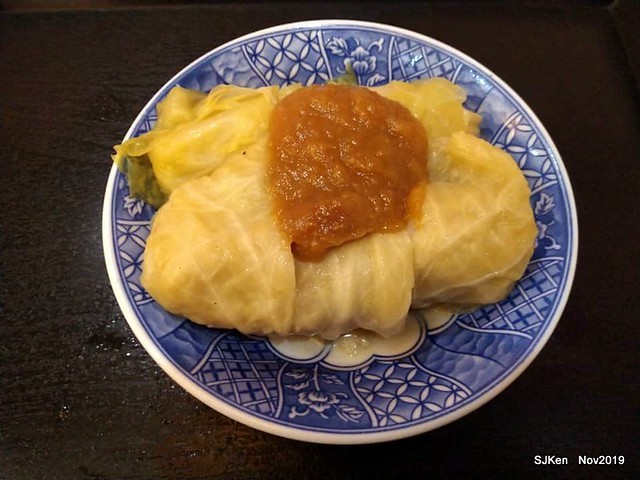 The Tempura,Fried Fish Cake & cabbage roll at Taipei traditional store, Taipei, Taiwan, Nov 17,2019
