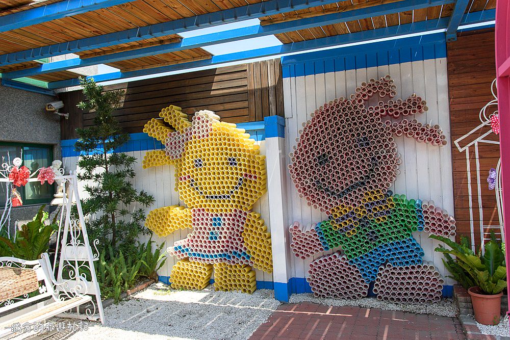 彰化鹿港景點》緞帶王 免門票觀光工廠 情侶約會必訪 超唯美的繽紛彩虹牆 - 滿分的旅遊札記