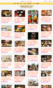 海綿飽飽的鳳梨城堡的美食牆