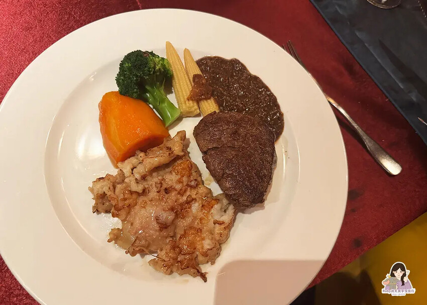 【台北美食】沾美西餐廳附菜單，自助提供沙拉、蛋糕、水果，當月