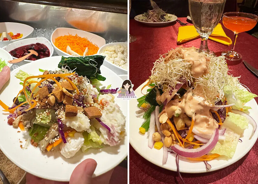 【台北美食】沾美西餐廳附菜單，自助提供沙拉、蛋糕、水果，當月