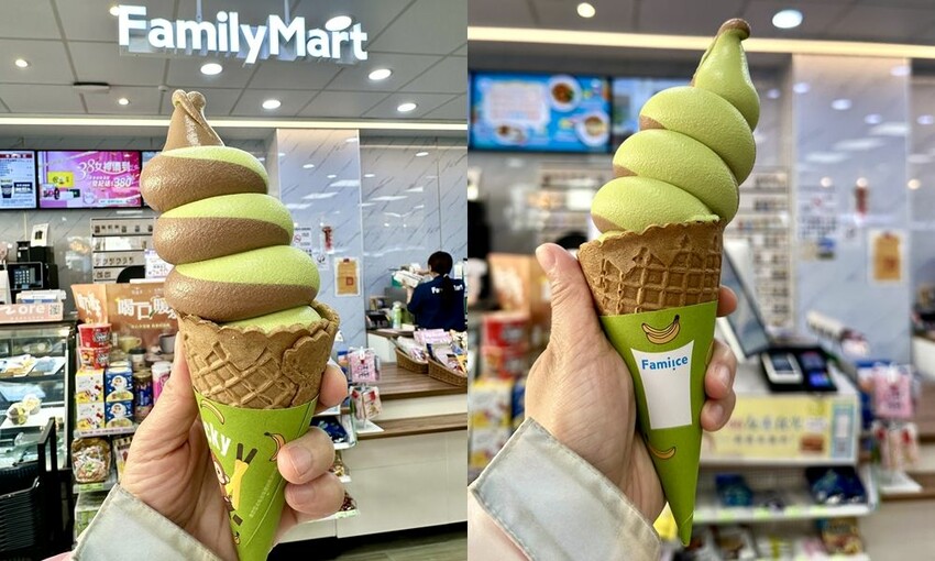 南投縣南投市開箱便利商店美食|開春必吃!全家最新口味霜淇淋開賣!Fami!ce靜岡抹茶霜淇淋超濃郁茶香.搭配濃黑巧克力.更