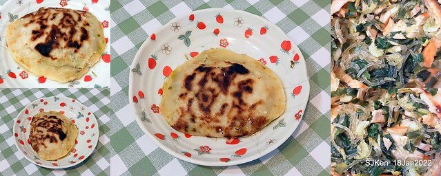 「江蘇菜盒店」(Fried leek & cabbagedumplings and Tofu roll store), Taipei, Taiwan, SJKen, Jan 18, 2022.