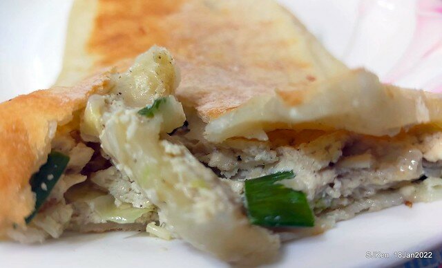 「江蘇菜盒店」(Fried leek & cabbagedumplings and Tofu roll store), Taipei, Taiwan, SJKen, Jan 18, 2022.