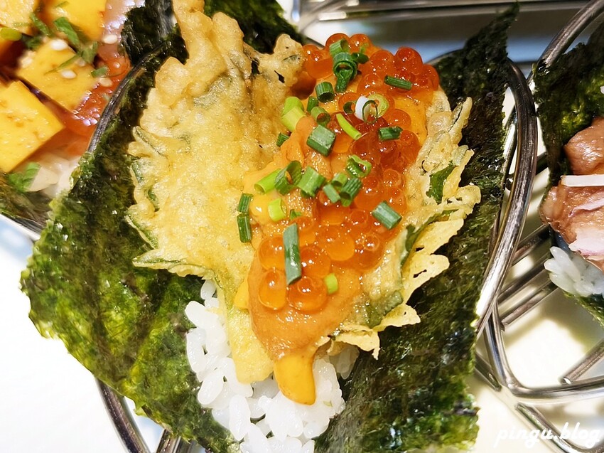 台中市南屯區大漁迴轉壽司總本店｜春の旬彩料理季節限定 創意美式壽司捲讓人驚艷