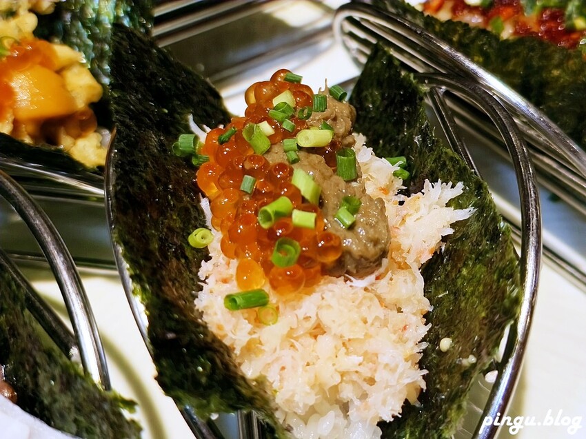 台中市南屯區大漁迴轉壽司總本店｜春の旬彩料理季節限定 創意美式壽司捲讓人驚艷