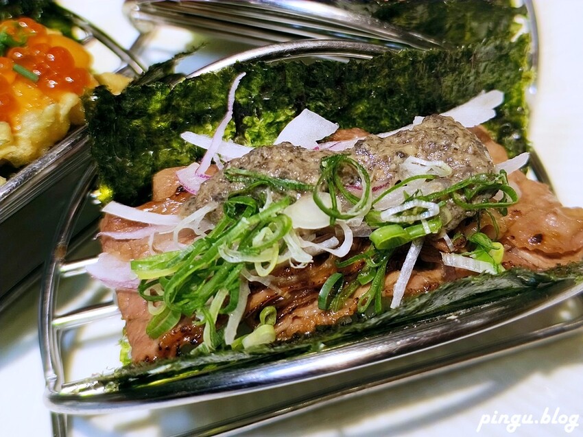 台中市南屯區大漁迴轉壽司總本店｜春の旬彩料理季節限定 創意美式壽司捲讓人驚艷