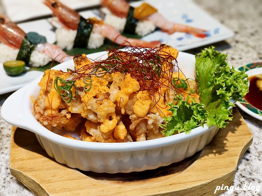 台中市南屯區大漁迴轉壽司總本店｜春の旬彩料理季節限定 創意美式壽司捲讓人驚艷