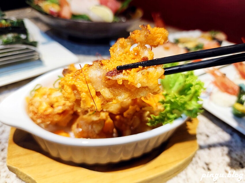 台中市南屯區大漁迴轉壽司總本店｜春の旬彩料理季節限定 創意美式壽司捲讓人驚艷