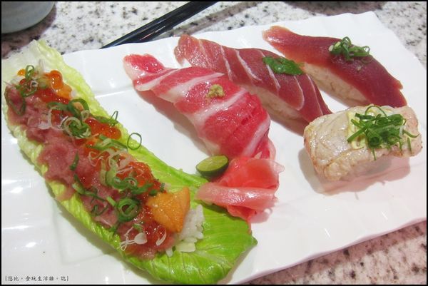 大漁-黑鮪魚握壽司拼盤-1.JPG