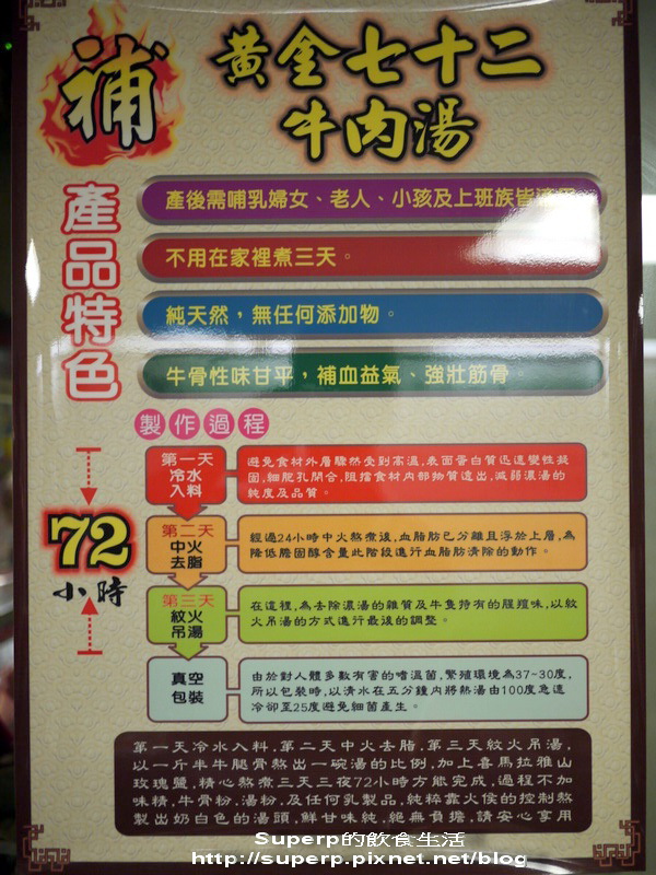 [小店食記]台北的七十二牛肉麵之慢熬72小時的好湯頭