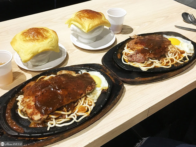 【台北士林】五豬牛排 | 士林夜市CP值超高人氣排隊牛排店 附酥皮濃湯、meji明治雪糕