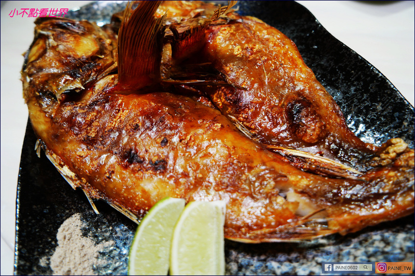 [台北東區]串鳥居酒屋.炭火直燒.超好吃的喜知次一夜干v.s干貝海膽漢堡 - 小不點看世界★Paine吃玩世界旅遊趣