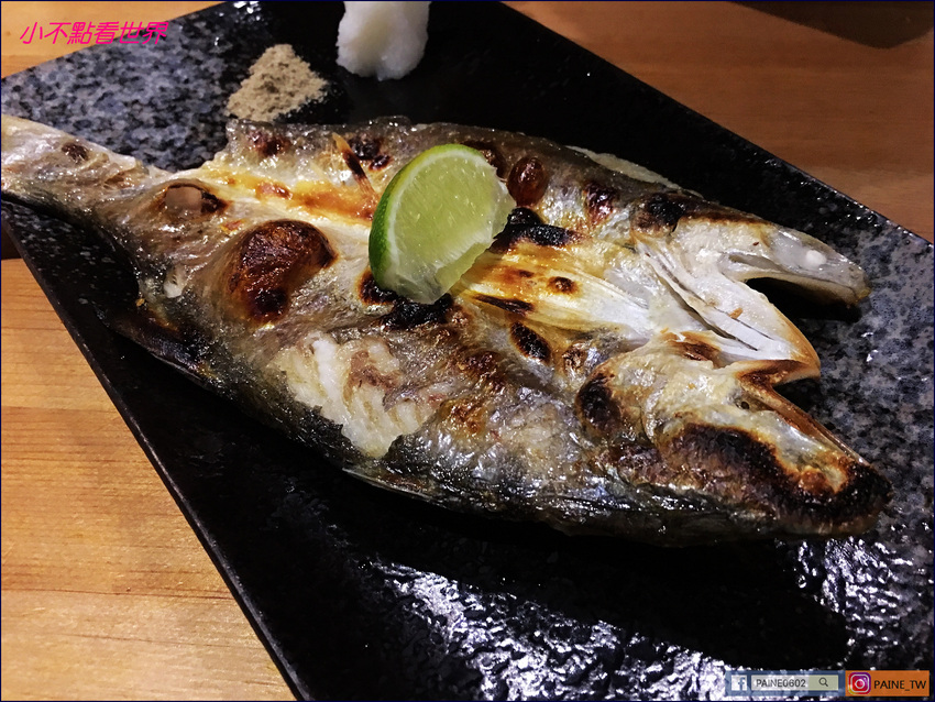 [台北東區]串鳥居酒屋.炭火直燒.超好吃的喜知次一夜干v.s干貝海膽漢堡 - 小不點看世界★Paine吃玩世界旅遊趣