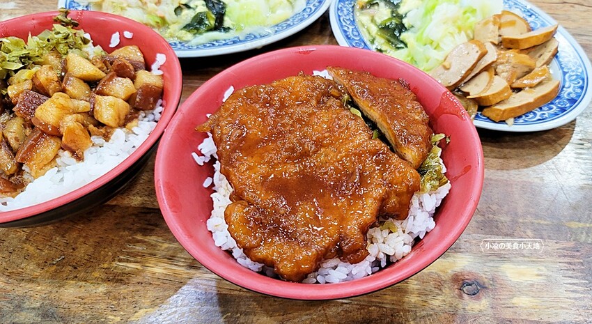 台中興大美食║傳統中式料理小吃中場無休息，只賣排骨飯、滷肉飯、爌肉飯！！