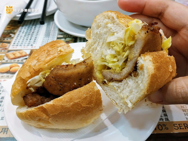 香港茶水攤-延,豬排包