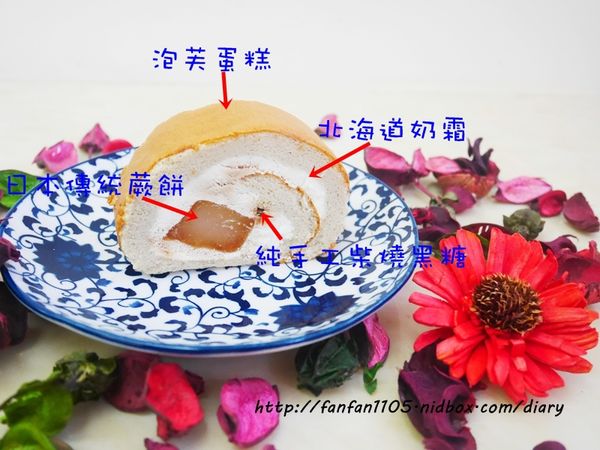 【團購美食】亞尼克 黑糖蕨餅生乳捲 柔軟Q彈 不甜不膩的美味 (15).JPG