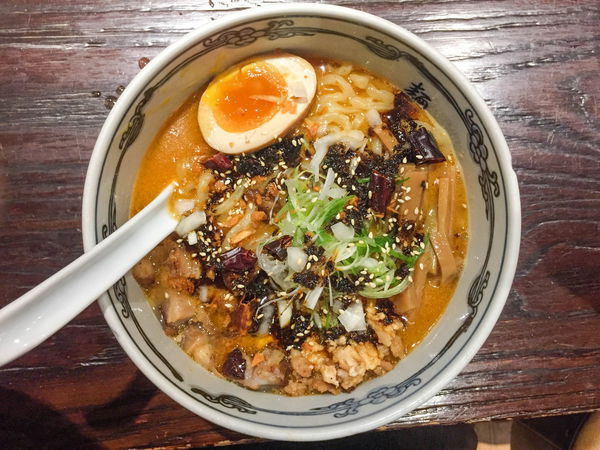 麵屋武藏 神山 胡麻紅油擔擔麵 - 正對我的胃的紅心!