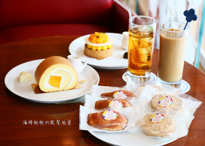 花博公園下午茶「歐華酒店-歐麗蛋糕坊」夏季限定芒果甜點、巨無霸炸雞漢堡、菜單價位(捷運圓山站)