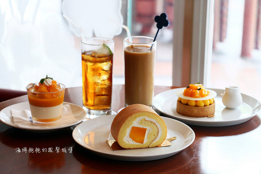 花博公園下午茶「歐華酒店-歐麗蛋糕坊」夏季限定芒果甜點、巨無霸炸雞漢堡、菜單價位(捷運圓山站)