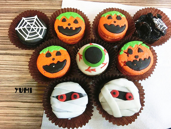 天鵝脖子街(台中逢甲)：【邀稿】不給糖就搗蛋!!天鵝脖子街首推~萬聖節馬卡龍搞怪登場~@天鵝脖子街