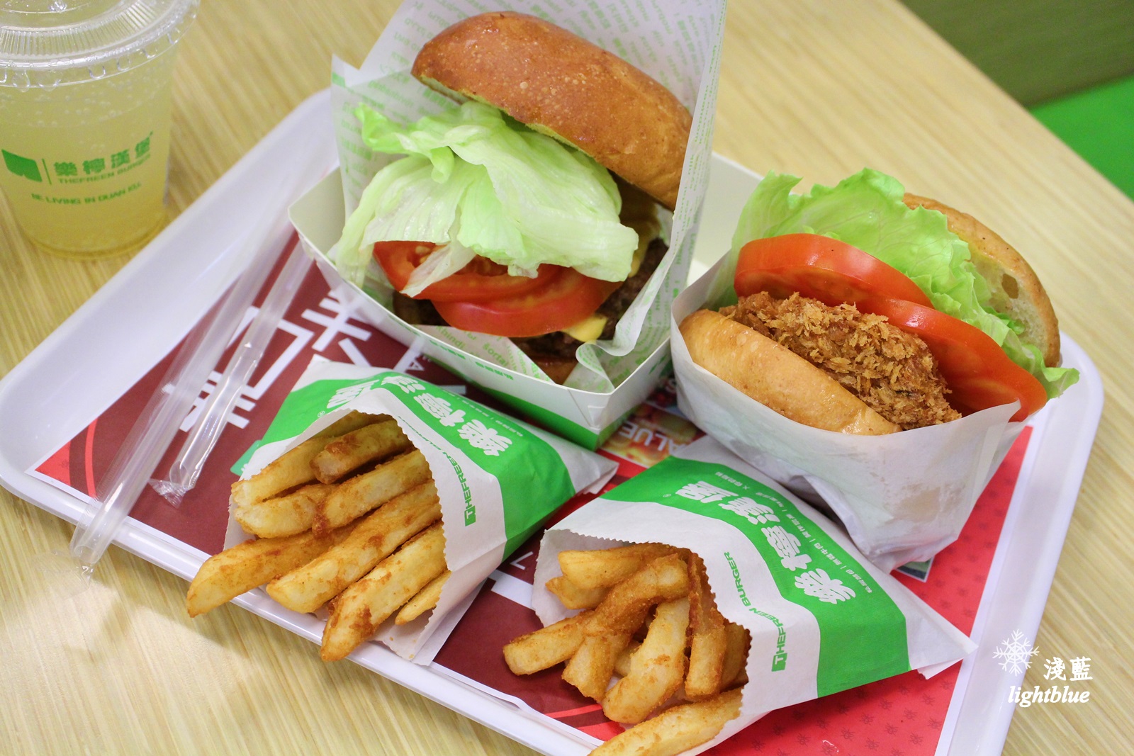 嘉義美食:淺藍 × 樂檸漢堡~稱霸嘉義的連鎖美味漢堡