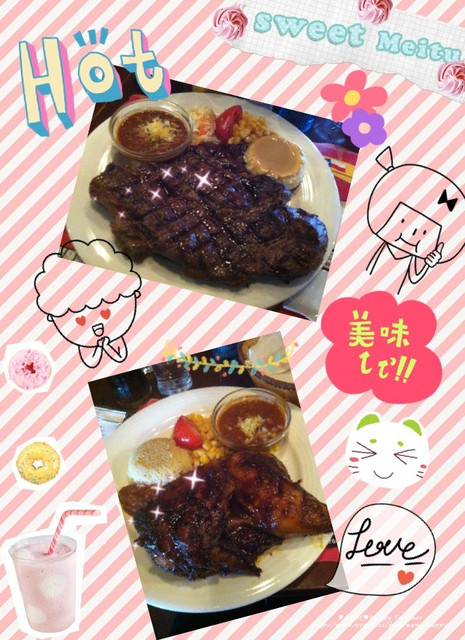 Frank's Texas BBQ邊界驛站：├食記┤哇～比臉蛋大的牛排光看就飽了！果然名不虛傳ｉｎ邊界驛站