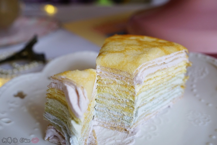網購千層蛋糕推薦 粉嫩甜蜜不膩口!塔吉特蜂蜜彩虹千層18.JPG