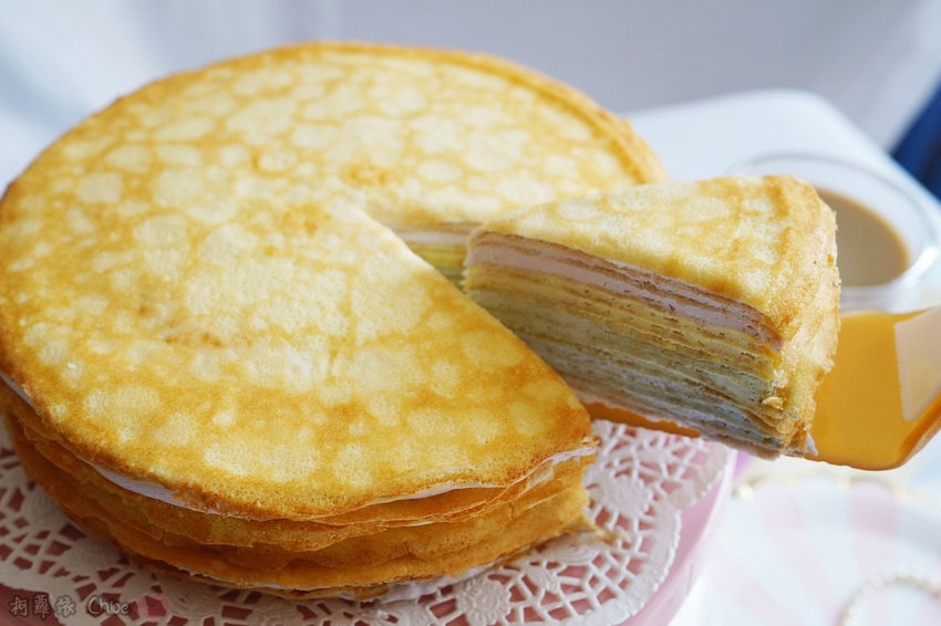 網購千層蛋糕推薦 粉嫩甜蜜不膩口!塔吉特蜂蜜彩虹千層8.JPG