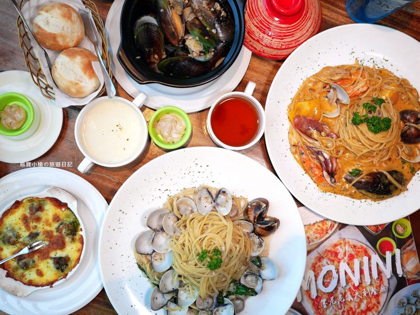【桃園美食】墨尼尼義大利餐廳桃園國際店，家庭聚餐約會下午茶推薦餐廳，餐點品項多份量大！內文附詳細菜單。 @熊寶小榆の旅遊日記