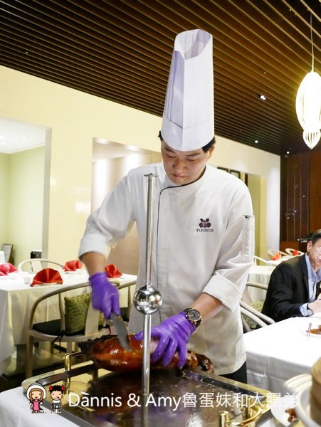 《新竹芙洛麗飯店餐廳》東方軒中式料理 。人氣火焰櫻桃鴨烤鴨還有桌邊服務。港點金魚餃超可愛︱菜色價位分享（影片）