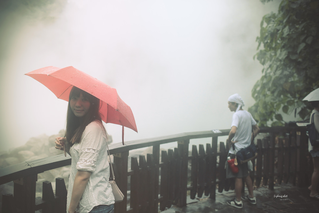 白霧霧的北投地熱谷 白霧霧的北投地熱谷