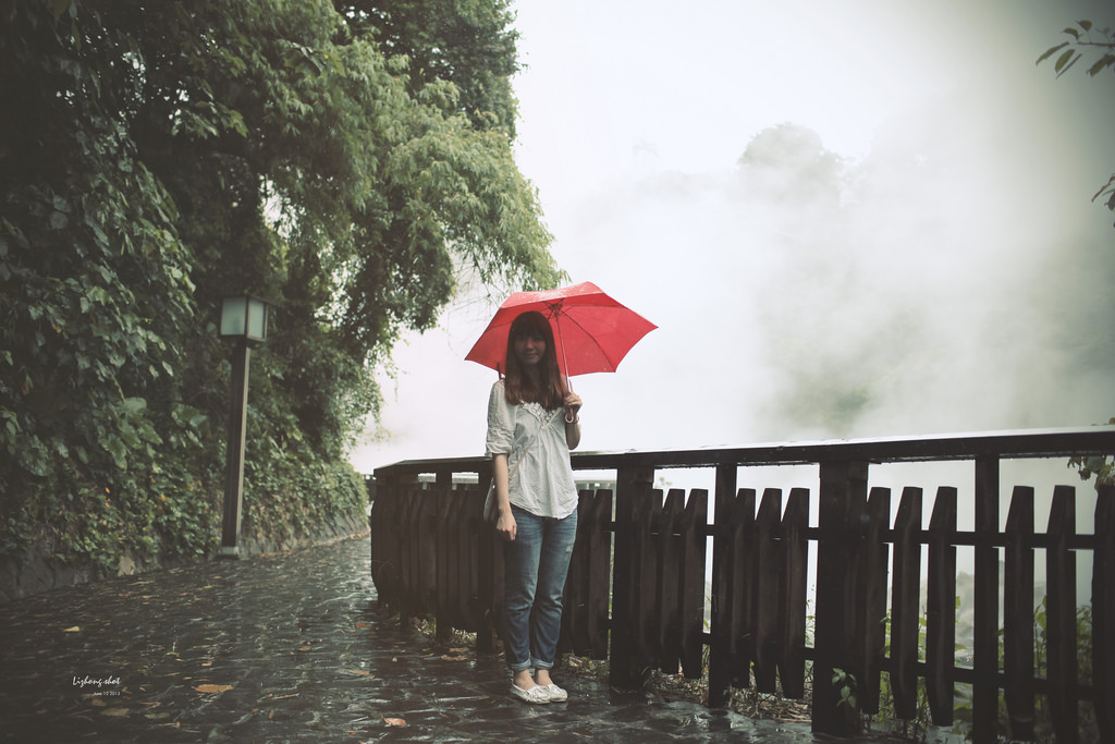 白霧霧的北投地熱谷 白霧霧的北投地熱谷