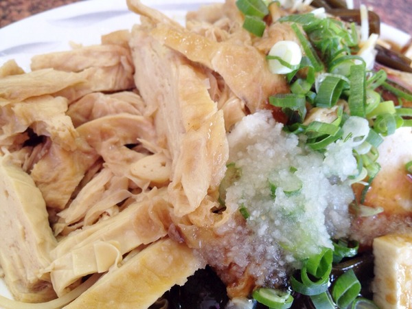 孔廟南投意麵：<小吃>孔廟南投意麵-Q彈麵條搭配香濃肉臊，不是絞肉~是肉塊唷!!