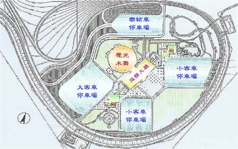 古坑服務區平面圖