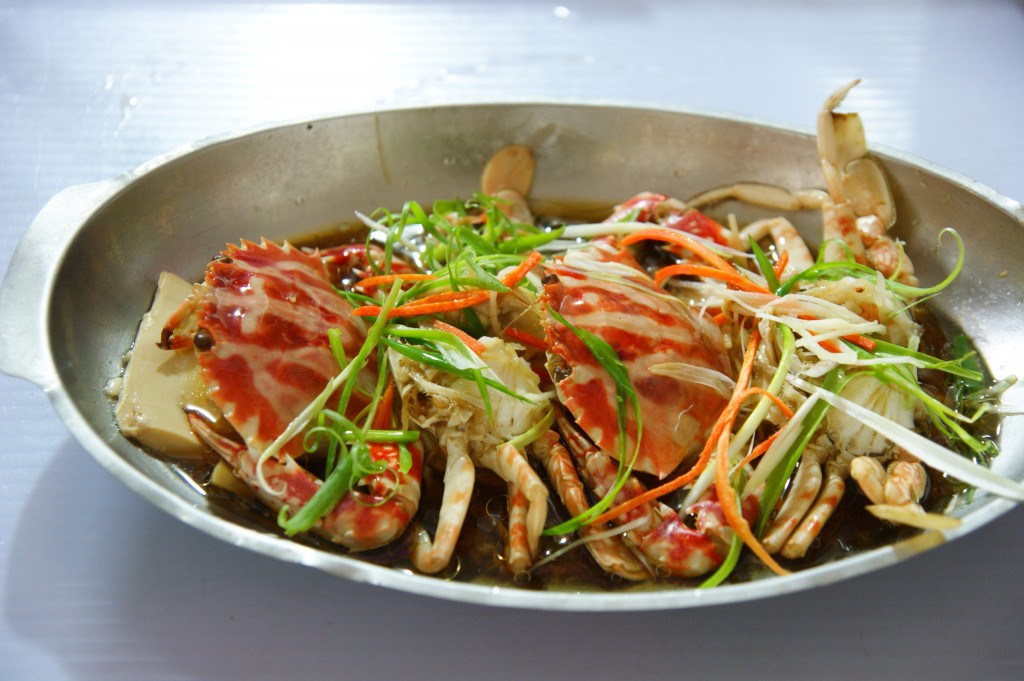 花蟹蒸豆腐