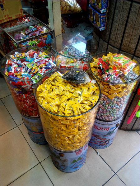 美勝珍蜜餞行：【臺南Ω中西區】美勝珍蜜餞。琳瑯滿目的古早味零嘴讓人看得眼花撩亂