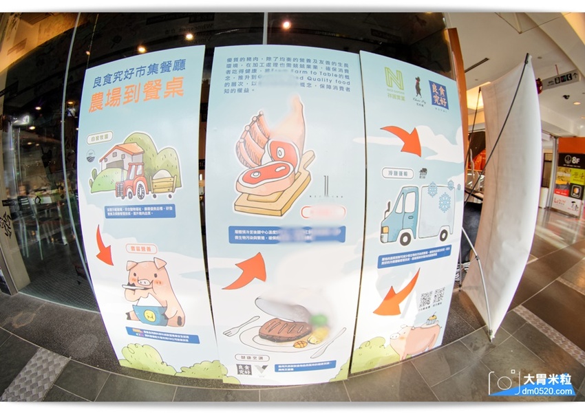 台北京華城美食,良食究好市集餐廳,超好吃的究好豬黃金豬排,戰斧豬排,還可參加究好豬50嚴究美食地圖,兌換千元福袋, - 大胃米粒 DAVID & MILLY