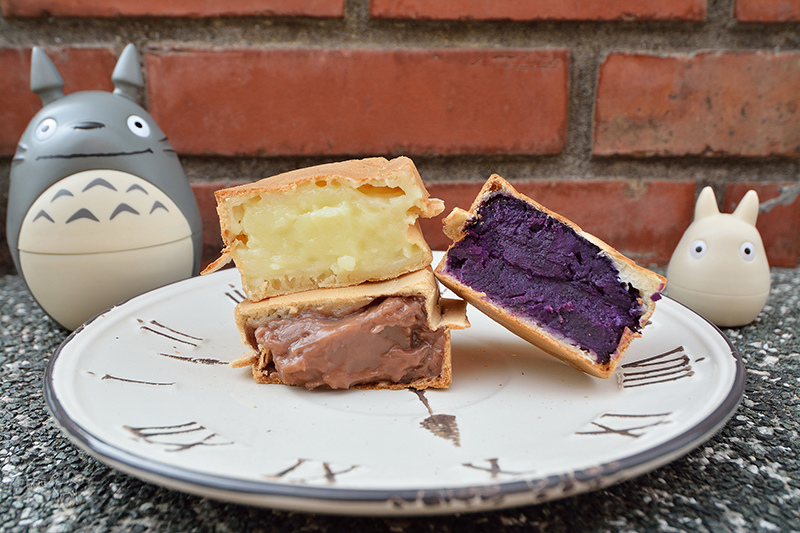 永樂車輪餅:紫地瓜口味餡好飽滿,台北迪化街大稻埕捷運大橋頭站美食紅豆餅