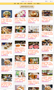 海綿飽飽的鳳梨城堡的美食牆