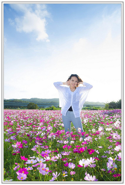 ╠桃園旅遊╣城市中的微小幸福。桃園蘆竹花海&坑口彩繪村